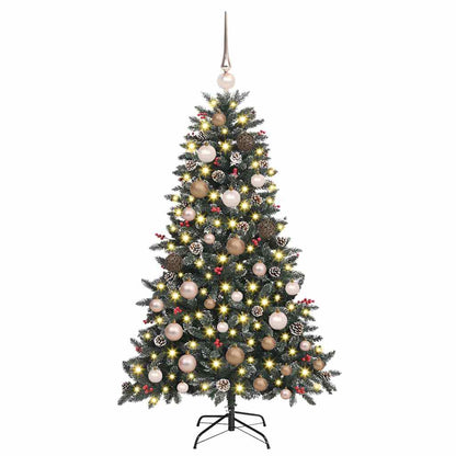 Künstlicher Weihnachtsbaum Grün 120 cm PVC, Plastik und Stahl