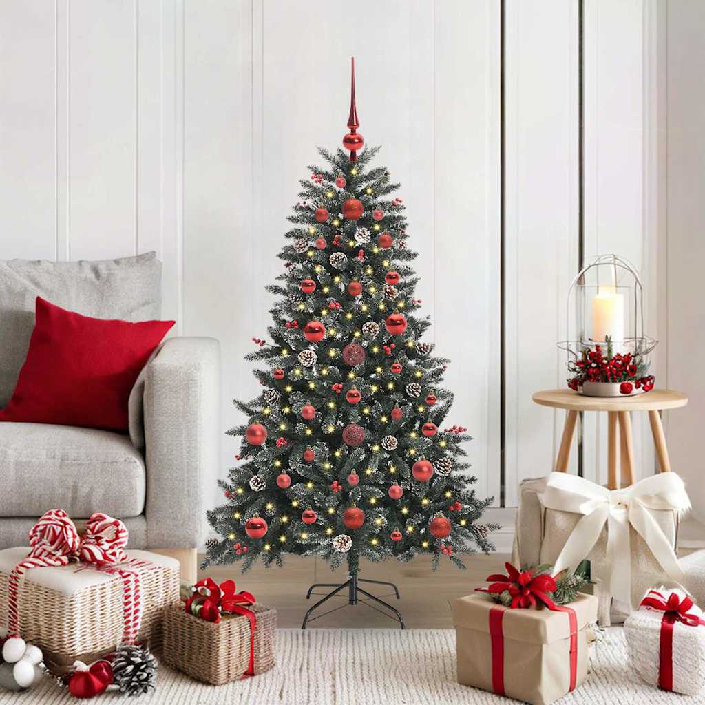 Künstlicher Weihnachtsbaum Grün 120 cm PVC, Plastik und Stahl