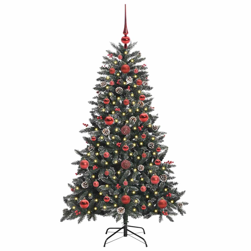 Künstlicher Weihnachtsbaum Grün 120 cm PVC, Plastik und Stahl