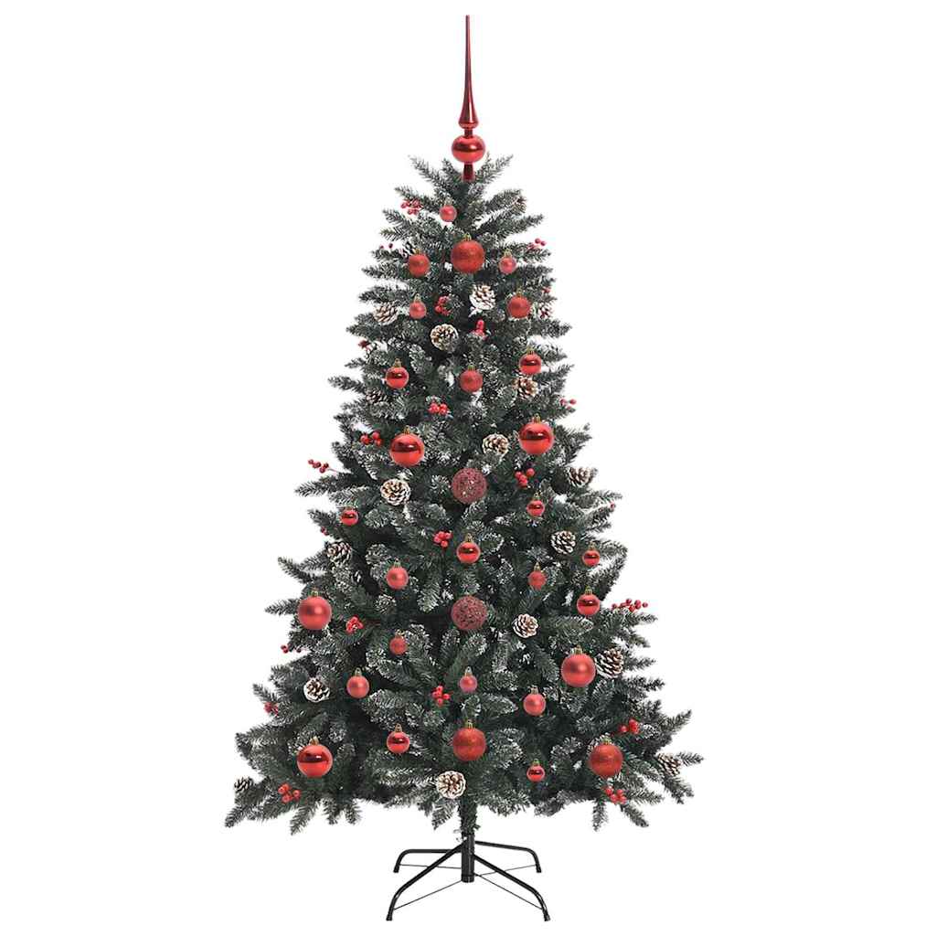 Künstlicher Weihnachtsbaum Grün 120 cm PVC, Plastik und Stahl