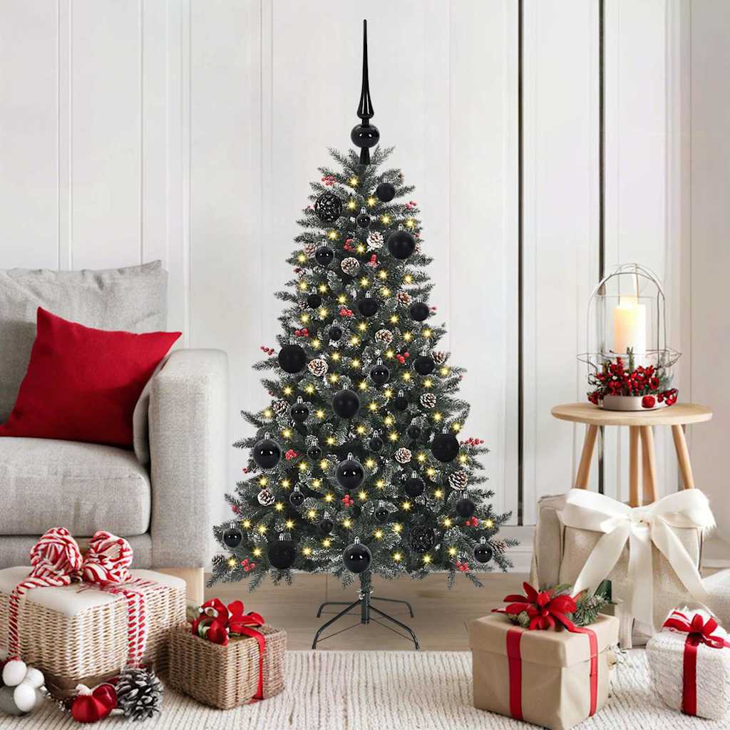 Künstlicher Weihnachtsbaum Grün 120 cm PVC, Plastik und Stahl