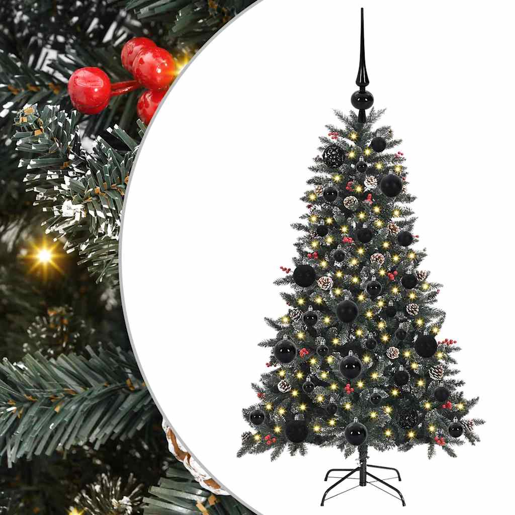 Künstlicher Weihnachtsbaum Grün 120 cm PVC, Plastik und Stahl
