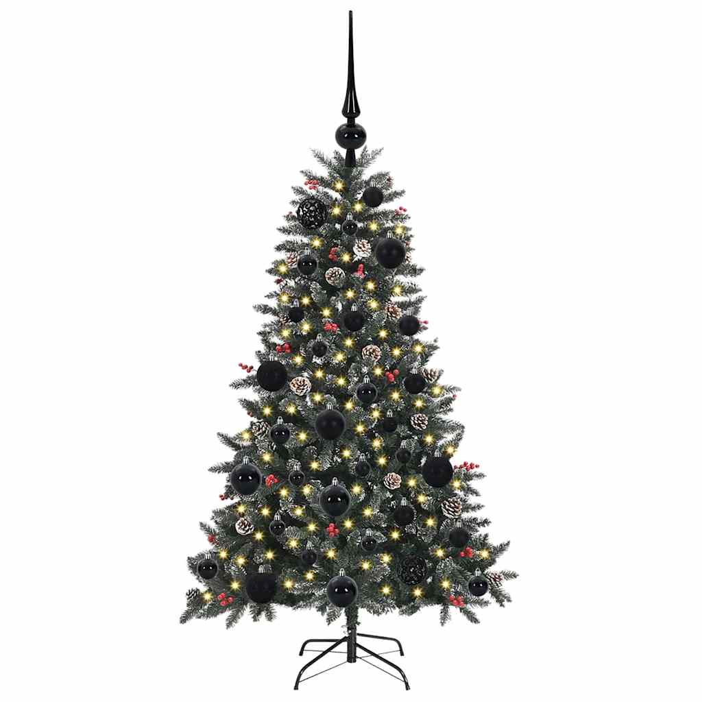 Künstlicher Weihnachtsbaum Grün 120 cm PVC, Plastik und Stahl