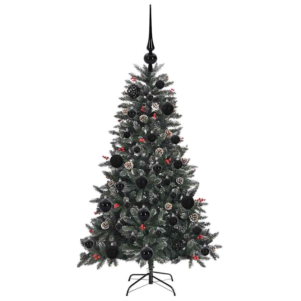 Künstlicher Weihnachtsbaum Grün 120 cm PVC, Plastik und Stahl