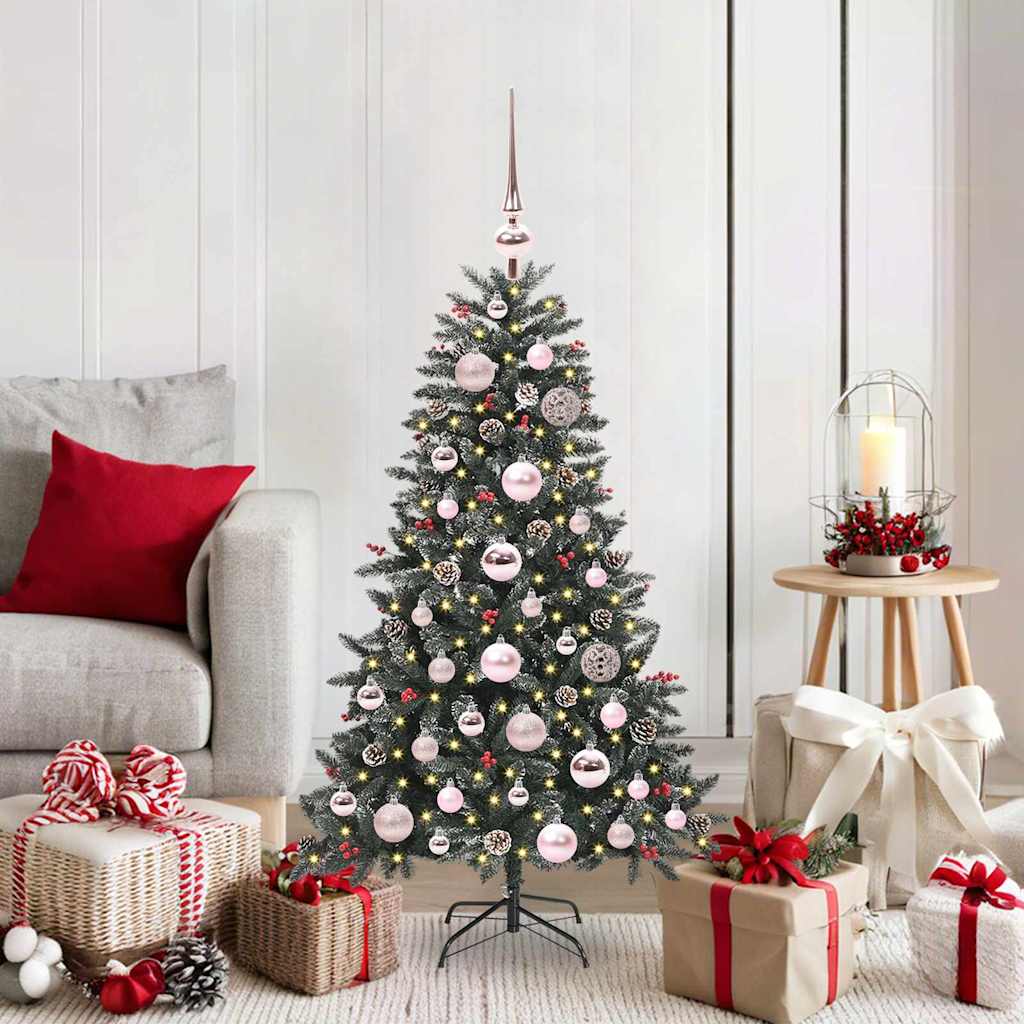 Künstlicher Weihnachtsbaum Grün 120 cm PVC, Plastik und Stahl