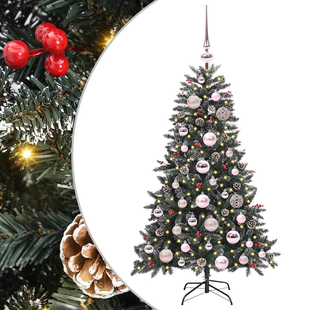 Künstlicher Weihnachtsbaum Grün 120 cm PVC, Plastik und Stahl