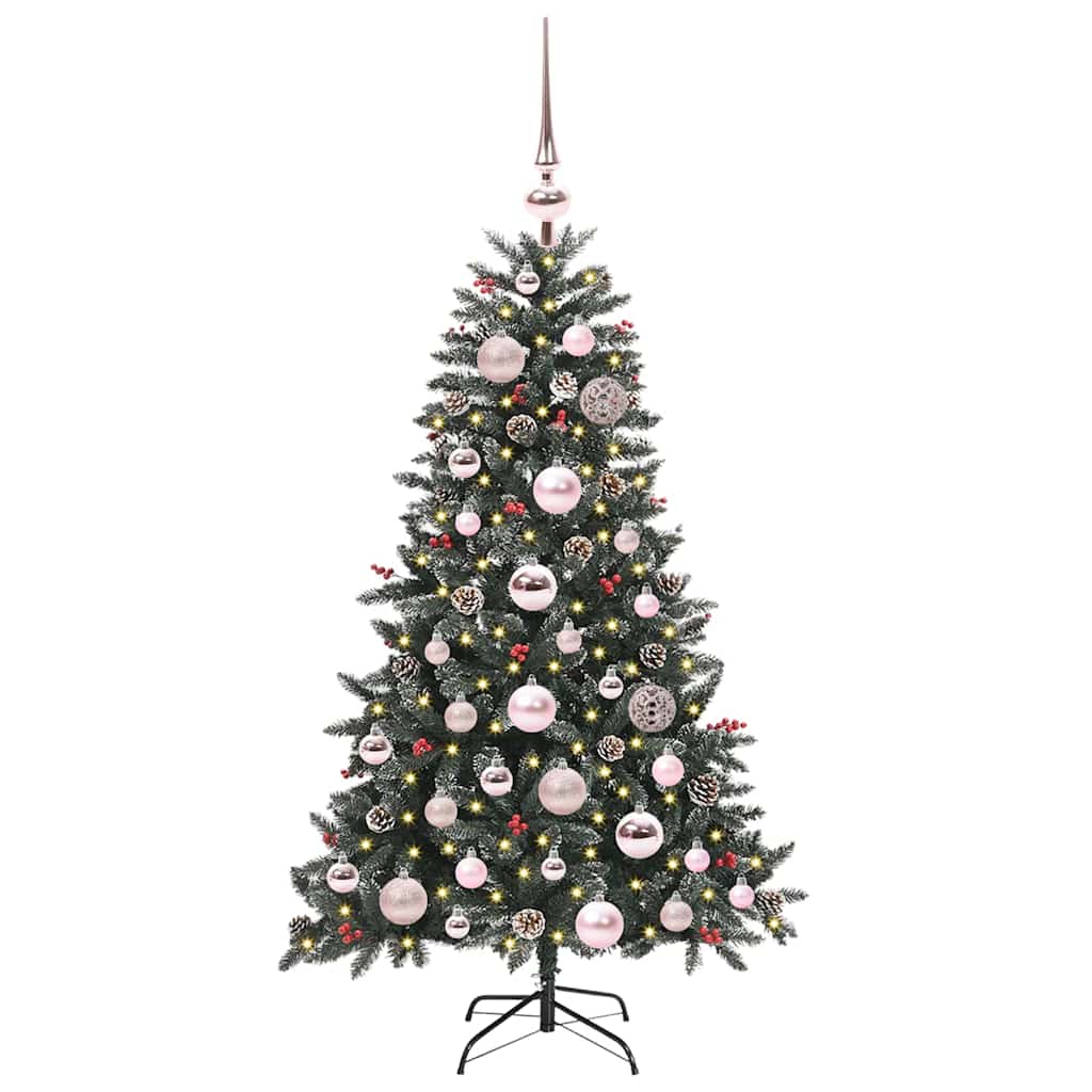 Künstlicher Weihnachtsbaum Grün 120 cm PVC, Plastik und Stahl