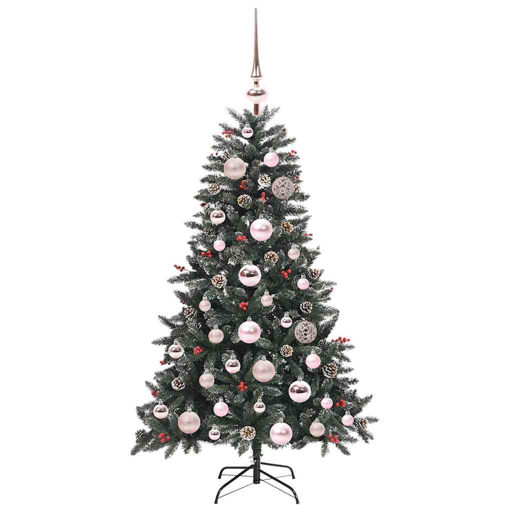 Künstlicher Weihnachtsbaum Grün 120 cm PVC, Plastik und Stahl