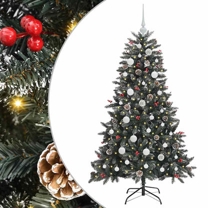 Künstlicher Weihnachtsbaum Grün 120 cm PVC, Plastik und Stahl