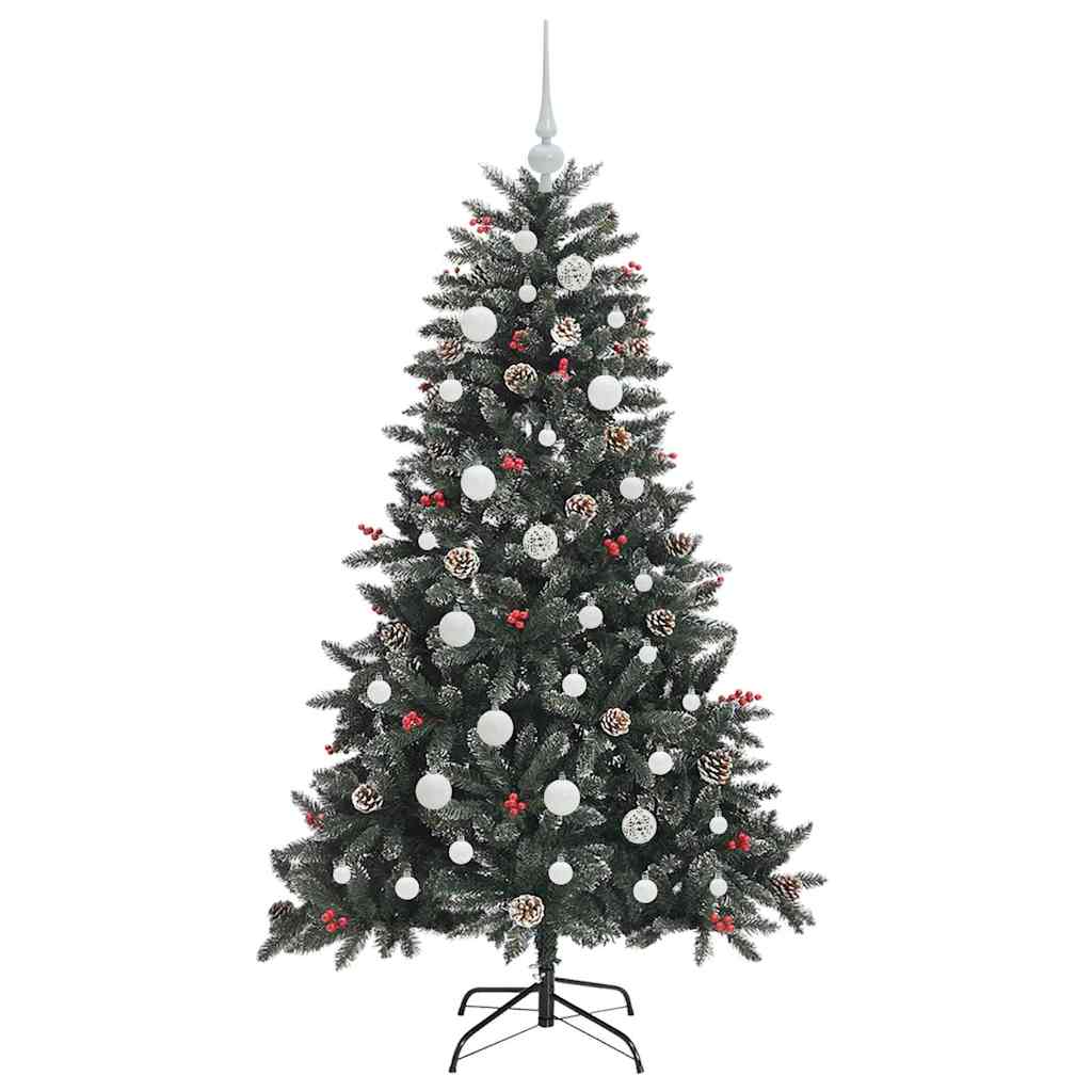 Künstlicher Weihnachtsbaum Grün 120 cm PVC, Plastik und Stahl