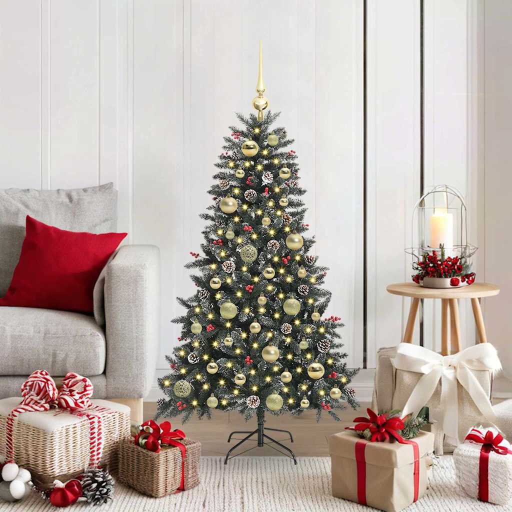 Künstlicher Weihnachtsbaum Grün 120 cm PVC, Plastik und Stahl