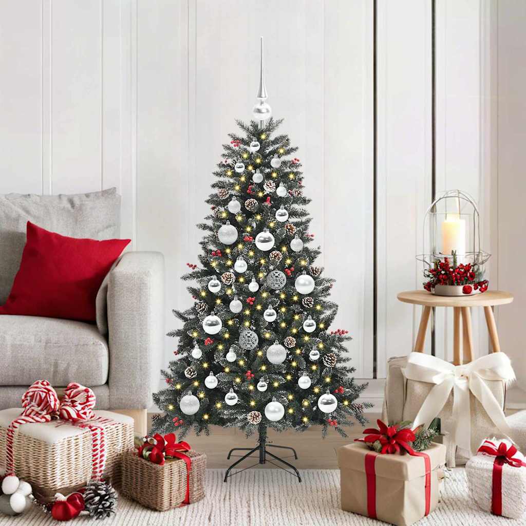 Künstlicher Weihnachtsbaum Grün 120 cm PVC, Plastik und Stahl