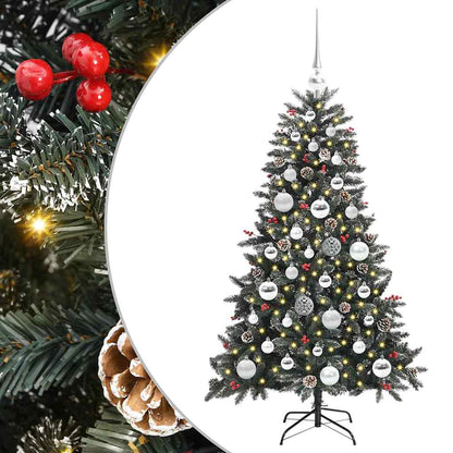 Künstlicher Weihnachtsbaum Grün 120 cm PVC, Plastik und Stahl