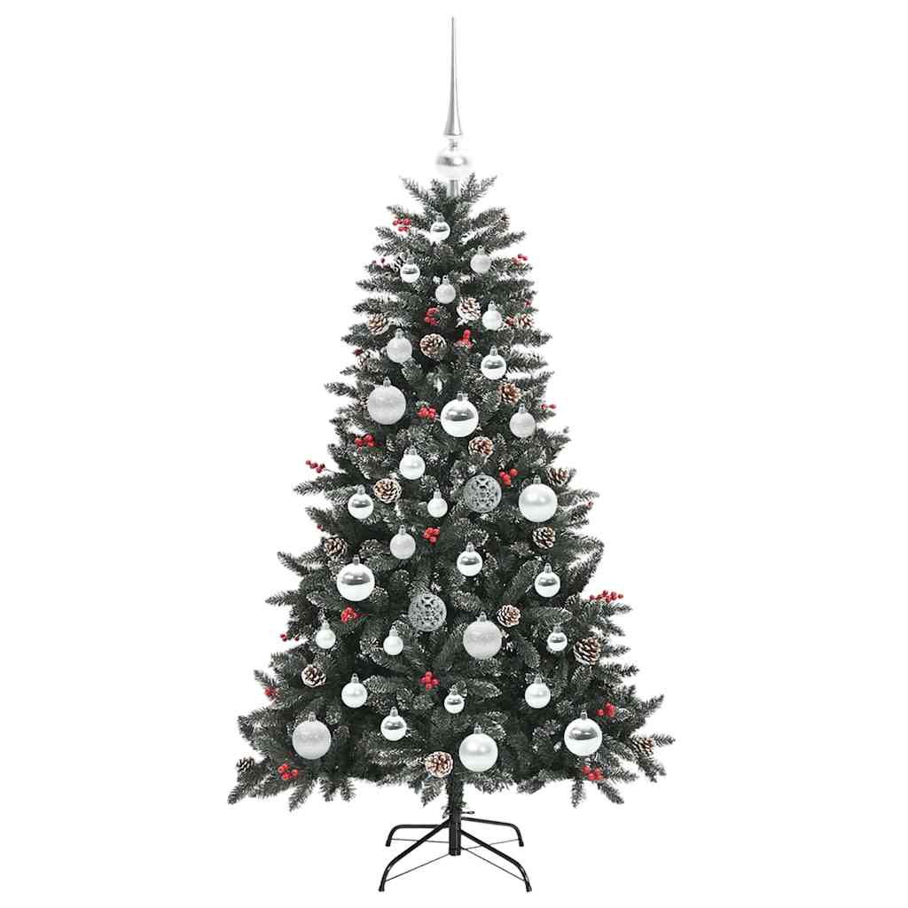 Künstlicher Weihnachtsbaum Grün 120 cm PVC, Plastik und Stahl