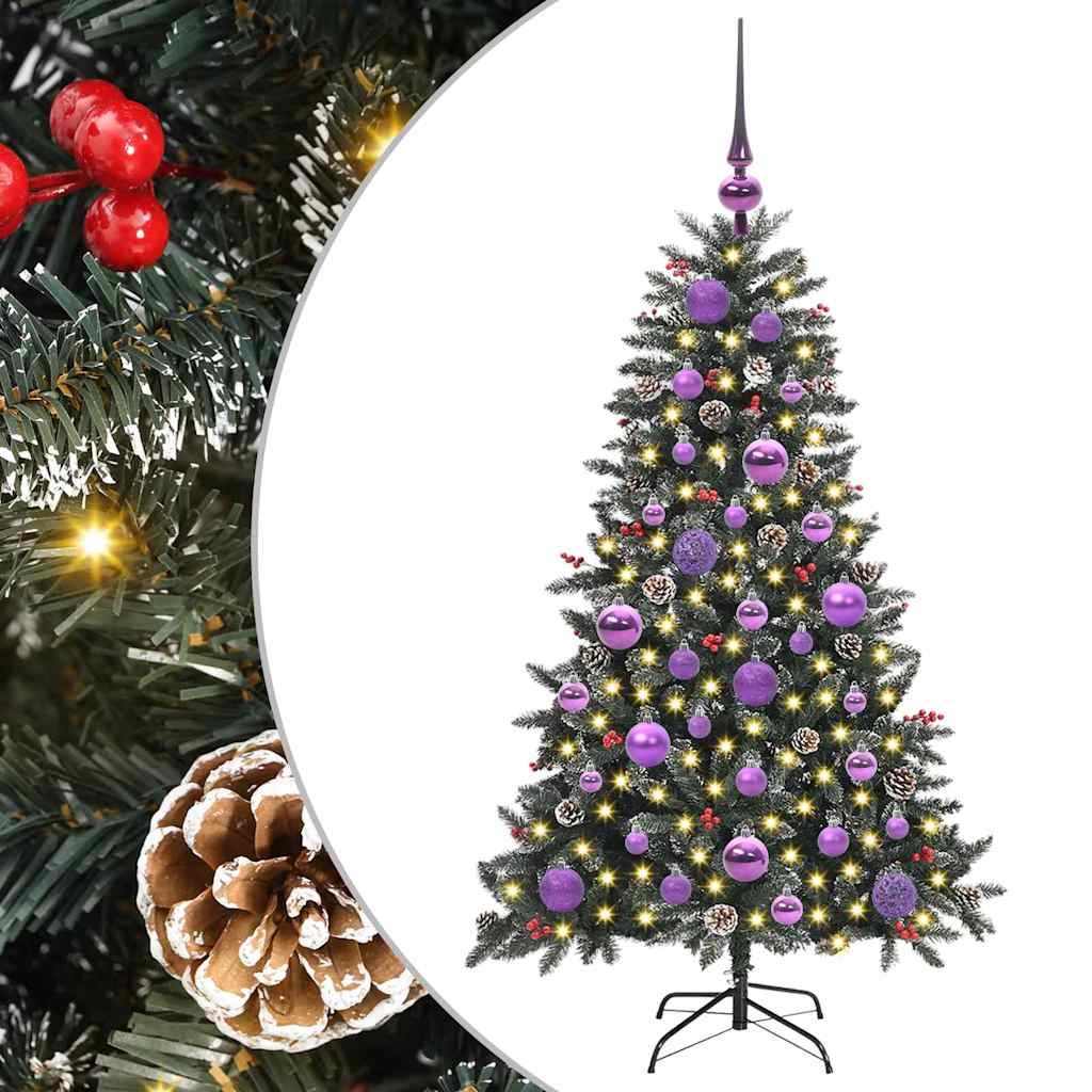 Künstlicher Weihnachtsbaum Grün 120 cm PVC, Plastik und Stahl