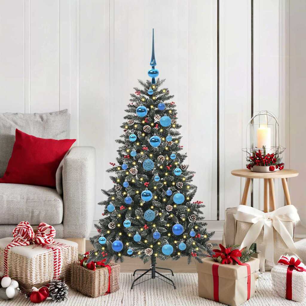 Künstlicher Weihnachtsbaum Grün 120 cm PVC, Plastik und Stahl