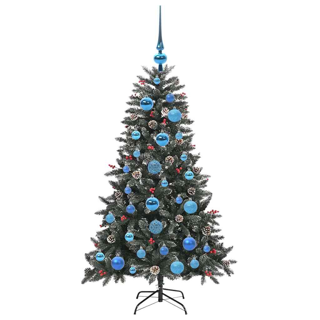 Künstlicher Weihnachtsbaum Grün 120 cm PVC, Plastik und Stahl