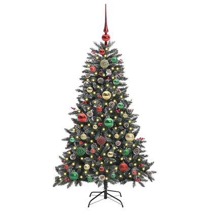 Künstlicher Weihnachtsbaum Grün 120 cm PVC, Plastik und Stahl