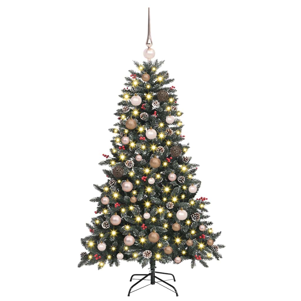 Künstlicher Weihnachtsbaum Grün 150 cm PVC, Plastik und Stahl