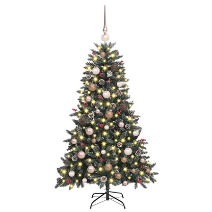 Künstlicher Weihnachtsbaum Grün 150 cm PVC, Plastik und Stahl