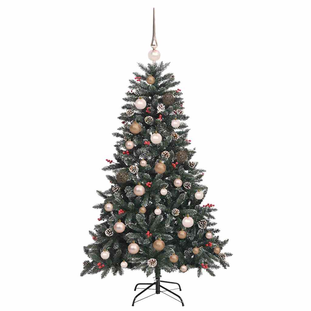 Künstlicher Weihnachtsbaum Grün 150 cm PVC, Plastik und Stahl