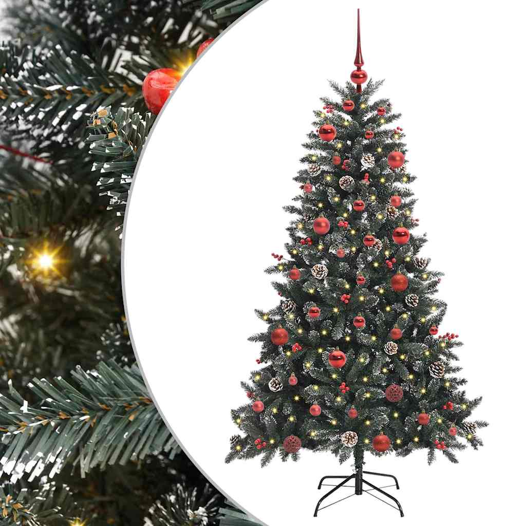 Künstlicher Weihnachtsbaum Grün 150 cm PVC, Plastik und Stahl