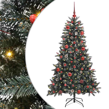 Künstlicher Weihnachtsbaum Grün 150 cm PVC, Plastik und Stahl