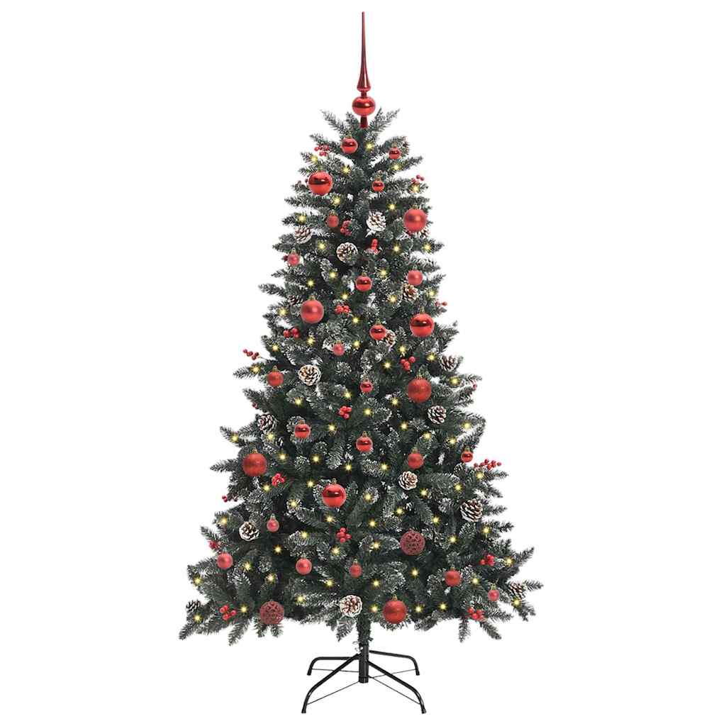 Künstlicher Weihnachtsbaum Grün 150 cm PVC, Plastik und Stahl