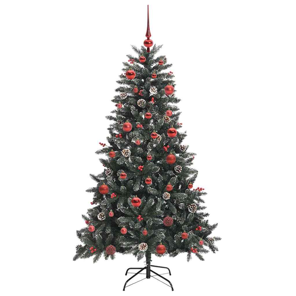 Künstlicher Weihnachtsbaum Grün 150 cm PVC, Plastik und Stahl