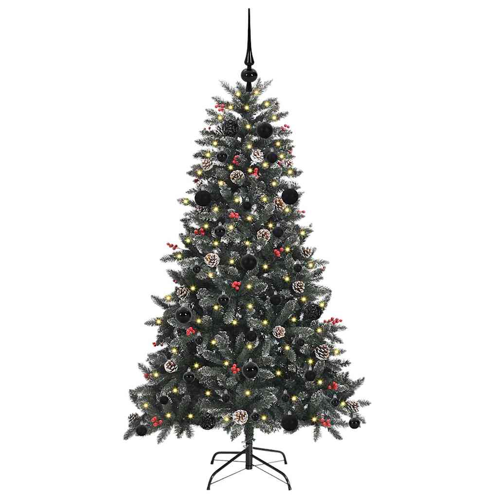 Künstlicher Weihnachtsbaum Grün 150 cm PVC, Plastik und Stahl