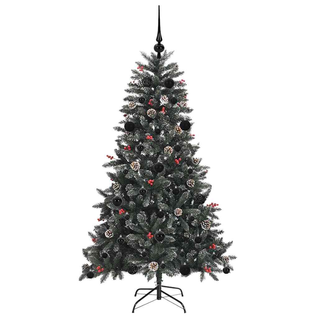 Künstlicher Weihnachtsbaum Grün 150 cm PVC, Plastik und Stahl