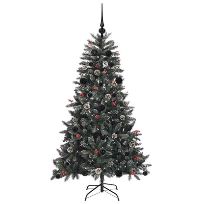 Künstlicher Weihnachtsbaum Grün 150 cm PVC, Plastik und Stahl