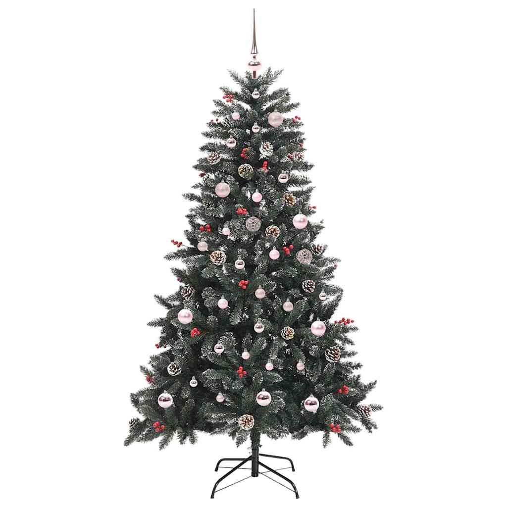 Künstlicher Weihnachtsbaum Grün 150 cm PVC, Plastik und Stahl