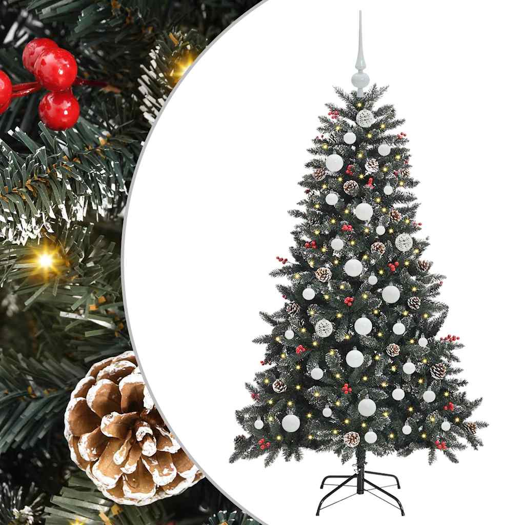 Künstlicher Weihnachtsbaum Grün 150 cm PVC, Plastik und Stahl