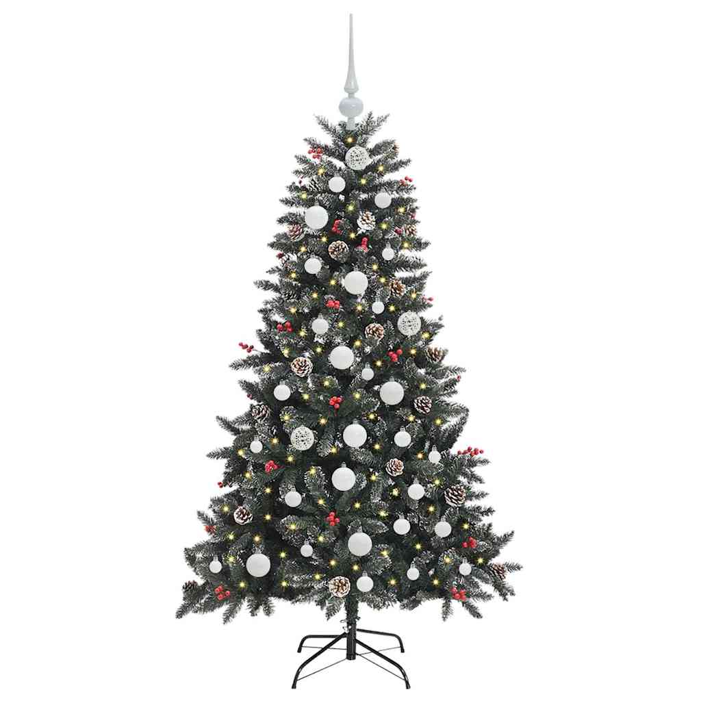 Künstlicher Weihnachtsbaum Grün 150 cm PVC, Plastik und Stahl