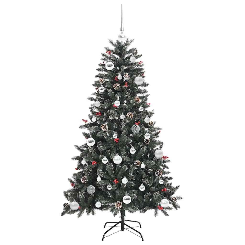 Künstlicher Weihnachtsbaum Grün 150 cm PVC, Plastik und Stahl