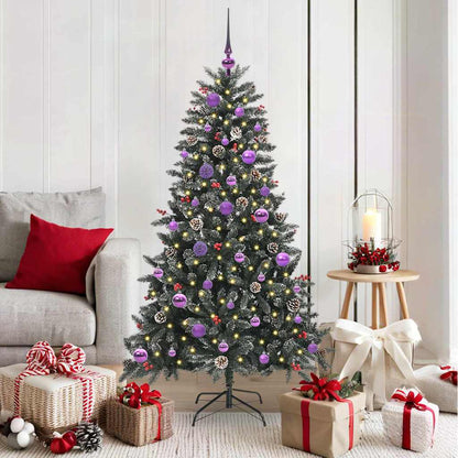 Künstlicher Weihnachtsbaum Grün 150 cm PVC, Plastik und Stahl