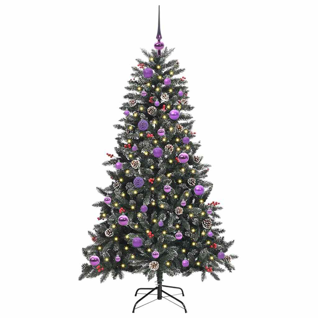 Künstlicher Weihnachtsbaum Grün 150 cm PVC, Plastik und Stahl