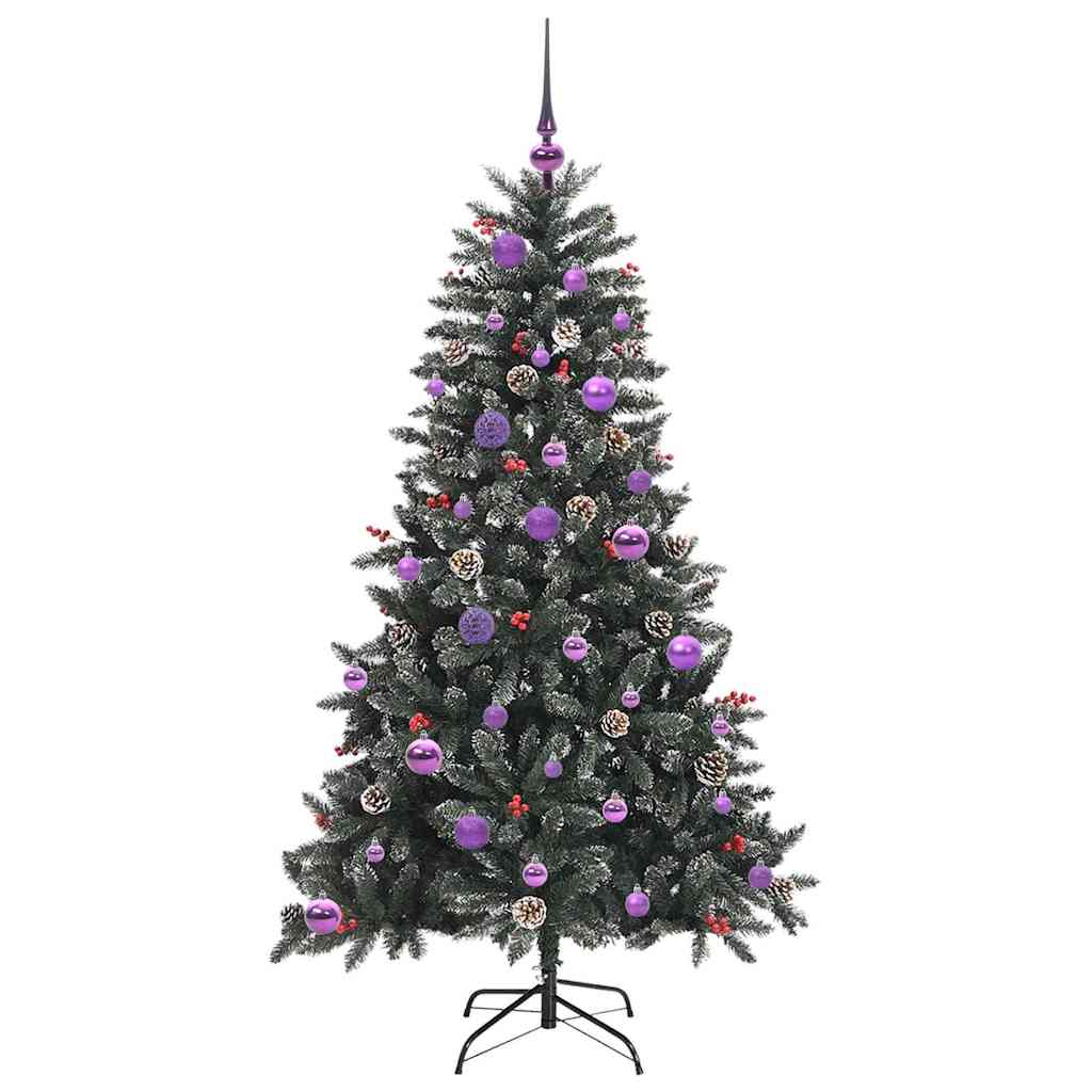 Künstlicher Weihnachtsbaum Grün 150 cm PVC, Plastik und Stahl
