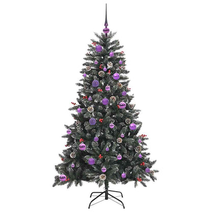 Künstlicher Weihnachtsbaum Grün 150 cm PVC, Plastik und Stahl