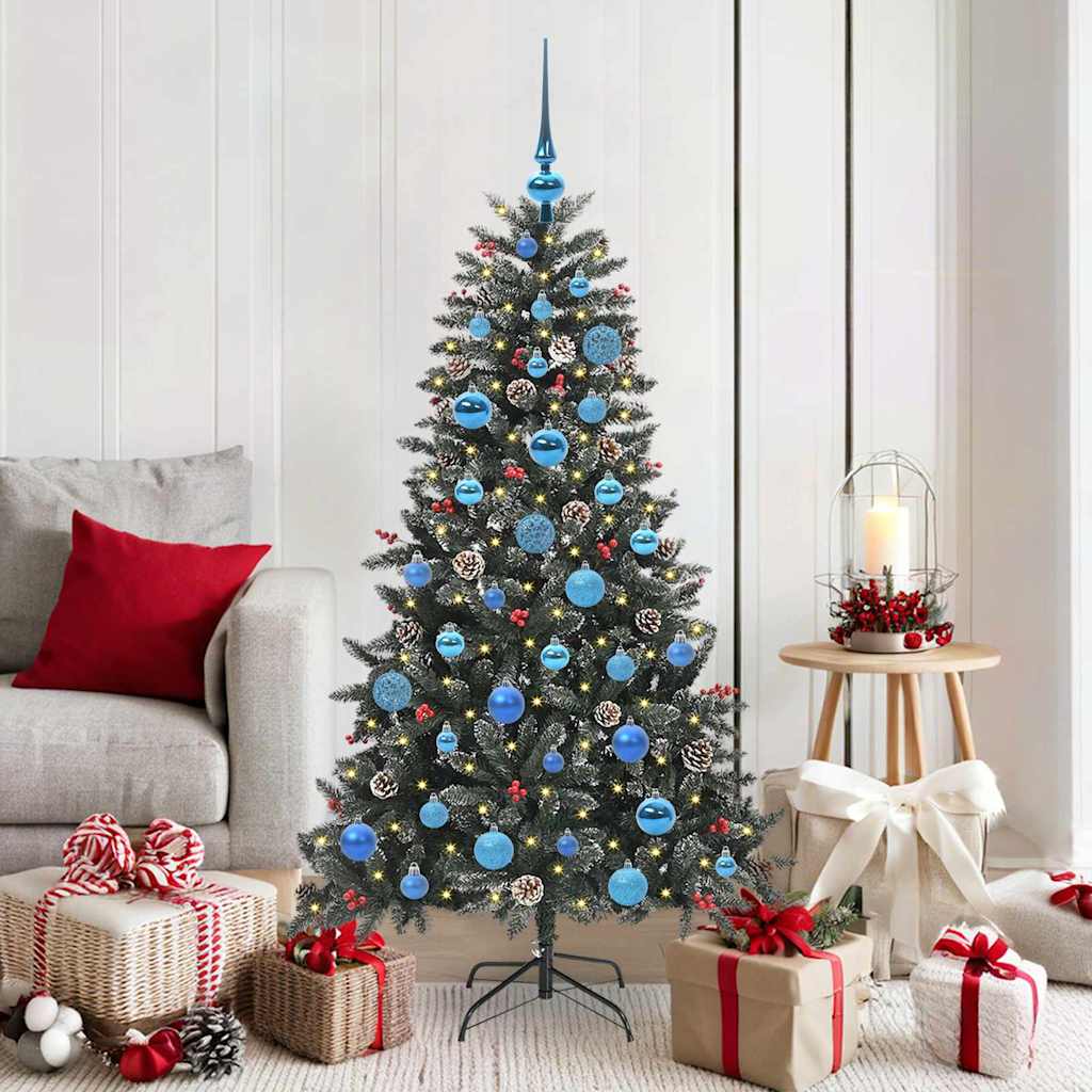 Künstlicher Weihnachtsbaum Grün 150 cm PVC, Plastik und Stahl