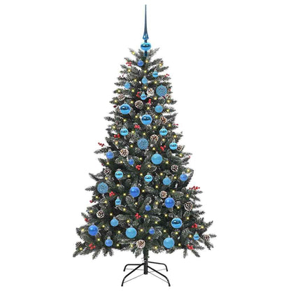 Künstlicher Weihnachtsbaum Grün 150 cm PVC, Plastik und Stahl