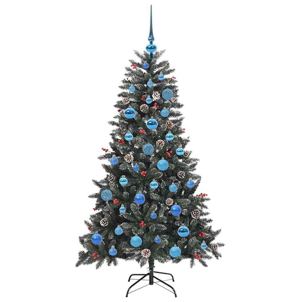 Künstlicher Weihnachtsbaum Grün 150 cm PVC, Plastik und Stahl