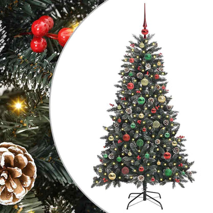 Künstlicher Weihnachtsbaum Grün 150 cm PVC, Plastik und Stahl