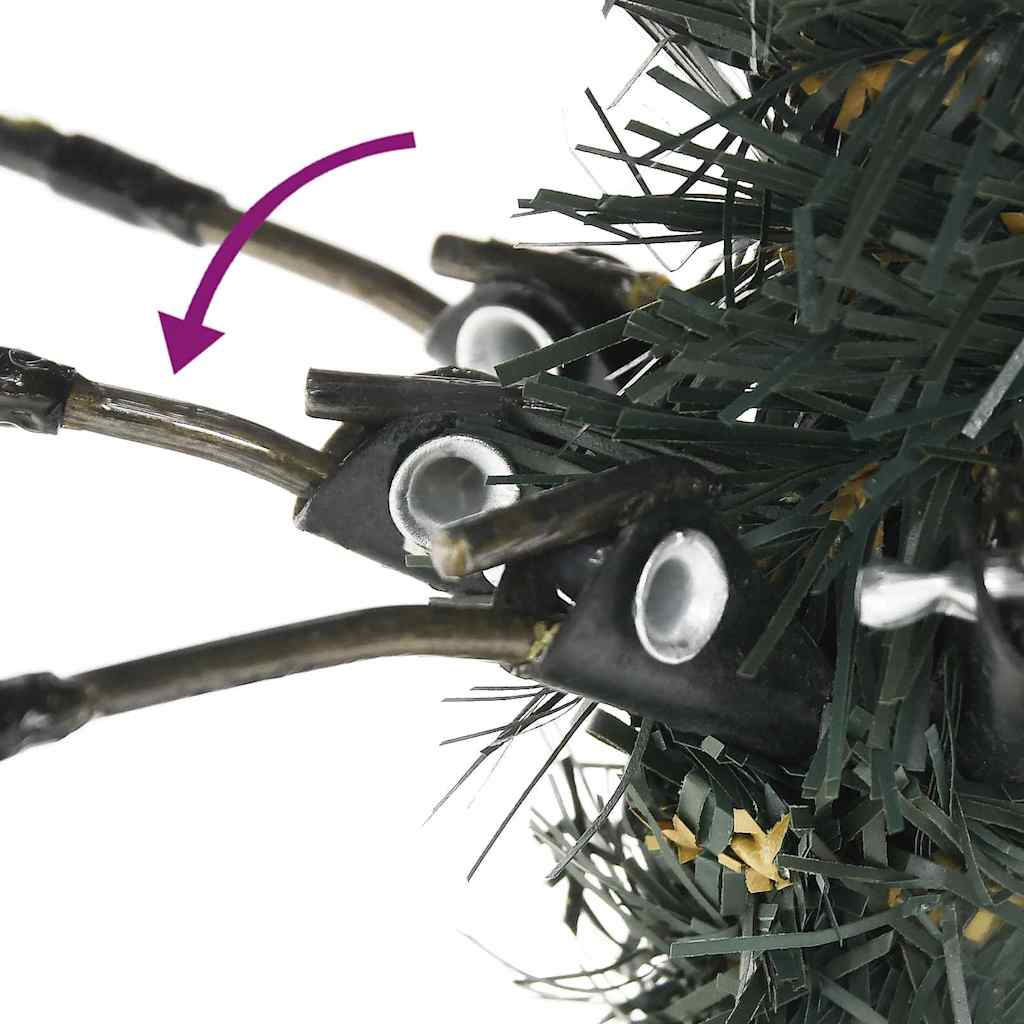 Künstlicher Weihnachtsbaum Grün 180 cm PVC, Plastik und Stahl