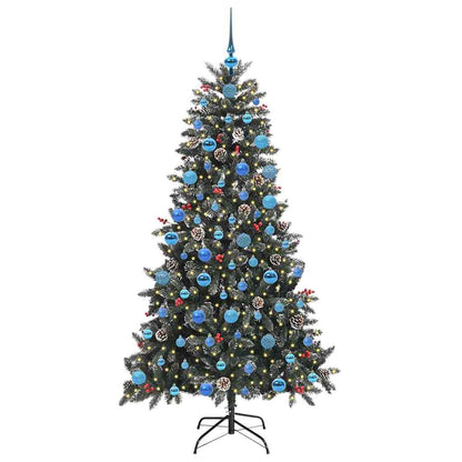 Künstlicher Weihnachtsbaum Grün 180 cm PVC, Plastik und Stahl