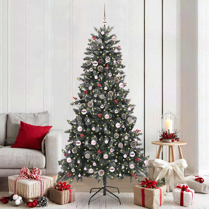 Künstlicher Weihnachtsbaum Grün 210 cm PVC, Plastik und Stahl
