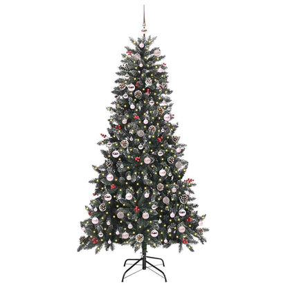 Künstlicher Weihnachtsbaum Grün 210 cm PVC, Plastik und Stahl