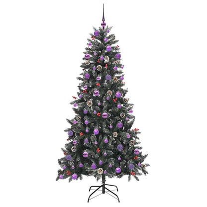 Künstlicher Weihnachtsbaum Grün 210 cm PVC, Plastik und Stahl
