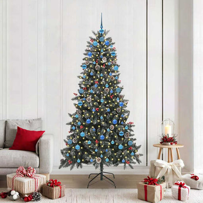 Künstlicher Weihnachtsbaum Grün 210 cm PVC, Plastik und Stahl